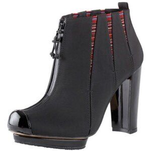 NWT Isabel Toledo Silver Bootie Platform Heeled 7.5